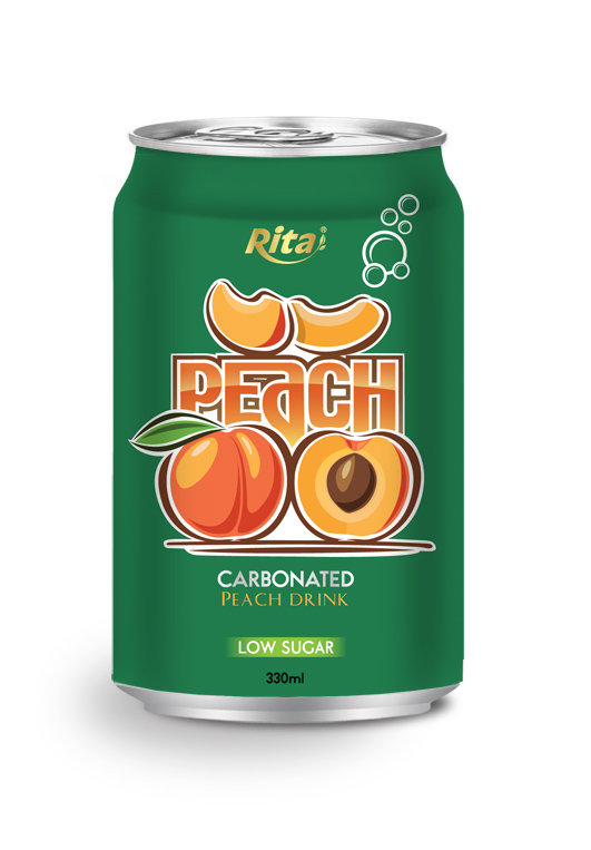 330ml الخوخ الغازية شرب انخفاض السكر